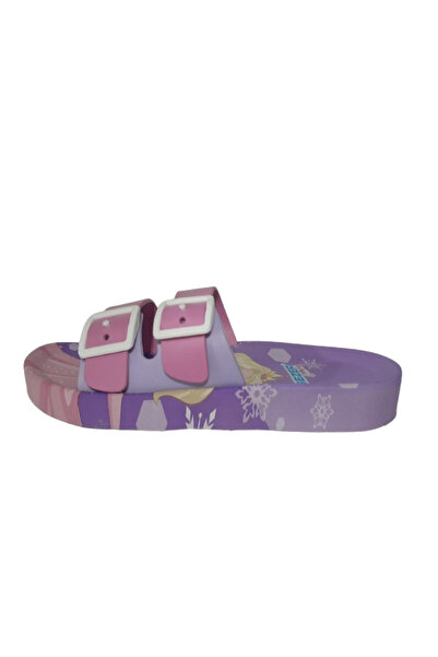GEZER Girl's Purple-Lilac-Pink Double Buckle Non-Slip Sole Daily Slippers Gzrr101-99