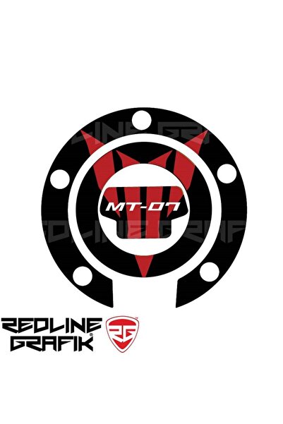 Redline Grafik Yamaha MT-07 Kırmızı Depo Kapak Pad