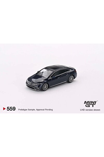 mini gt MGT00559 1/64 Mercedes-Benz EQS 580 4MATIC Nautical Blue Metallic