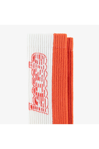 Lacoste Unisex Uzun Baskılı Turuncu Çorap