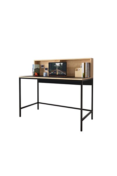 Bimossa Olivia S4513 Çalışma Masası Safir Siyah Ders Bilgisayar Ofis Masası Geniş Yüzey Rahat Çalışma