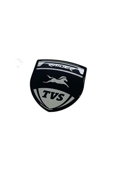 Redline Grafik Tvs Raider 3D Gümüş Arma Sticker Redlinegrafik