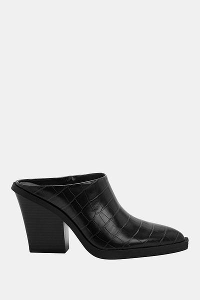 Katy Perry The Cıtygurl Mule Women's Black Stitching Detailed Slippers