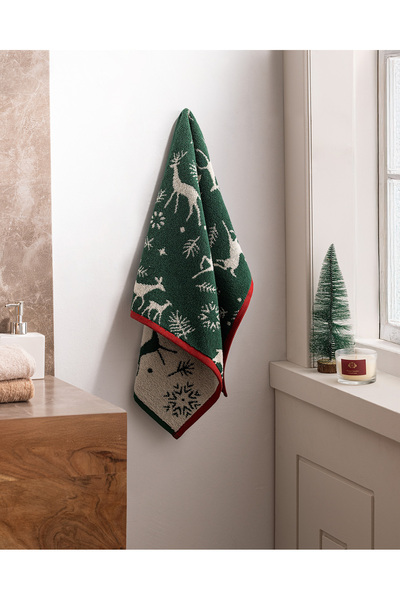 Madame Coco Hebert Зелений рушник для обличчя - 100% бавовна