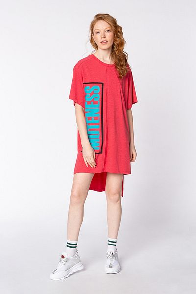 Vigoss Jeans Vigoss Sport Women's Printed Combed Cotton Dress Vs1223-03536