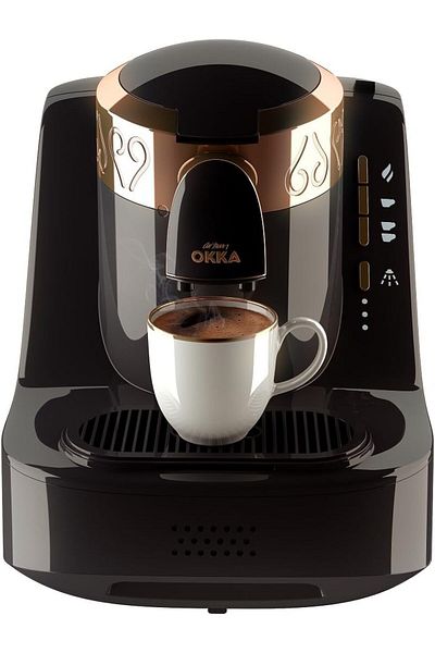 Arzum Okka, Professional Electric Turkish Coffee Maker, Fully Automatic, Black, Copper, OK001B