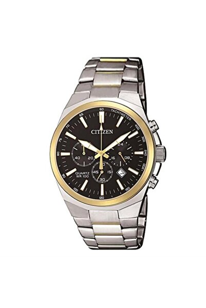 Citizen An8174-58E Quartz Steel Grey Black Dial 41mm Men's Wrist Watch