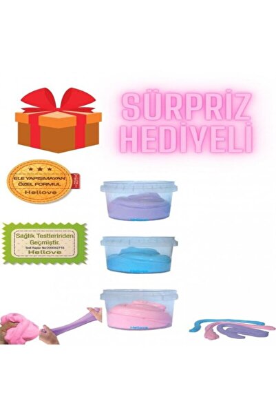 İndirimYap Ele Yapışmayan Slime 3'lü Sürpriz Hediyeli