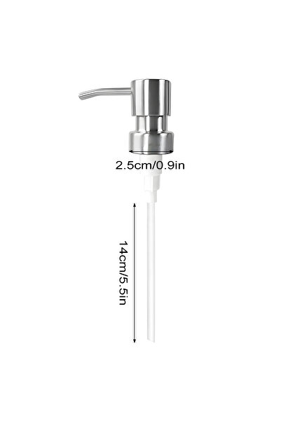 Choice D Leeseph Soap Dispenser Pump Head, 304 Stainless Steel Brushed Finish...