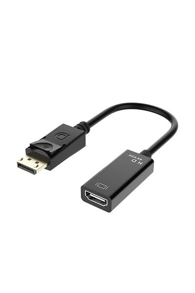 Choice محول 4K Big DP إلى HDMI متوافق مع 4K، كابل DisplayPort ذكر إلى أنثى، موزع كابلات شاشة التلفزيون