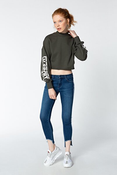 Vigoss Jeans بنطلون نسائي ضيق مخطط من VIGOSS SPORT VSD152-00134