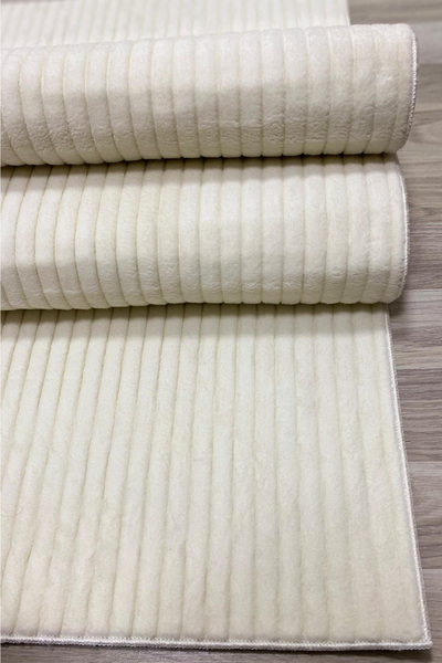 DEKOMOD Yumuşak Dokulu Süngerli Kaymaz Taban Yıkanabilir Kesme Salon Koridor ...