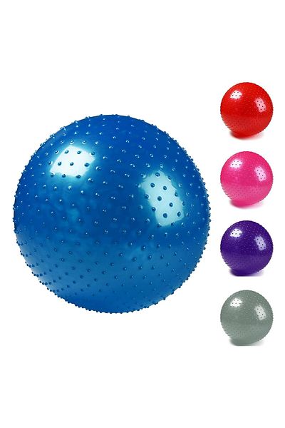 Endless 55 cm Thick Yoga Ball | Assorted | Material: PVC | Gym Exercise Ball, Anti-Burst Yoga Ball