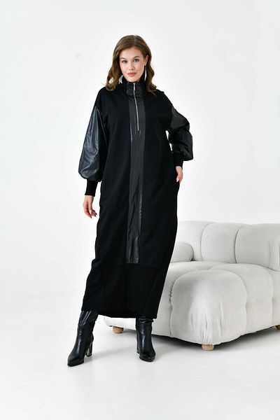 FTZ WOMEN Women's Two Thread Dress Black 30950