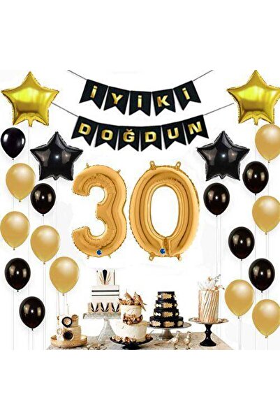Parti Dükkanım مجموعة زينة عيد الميلاد لمدة 30 عامًا