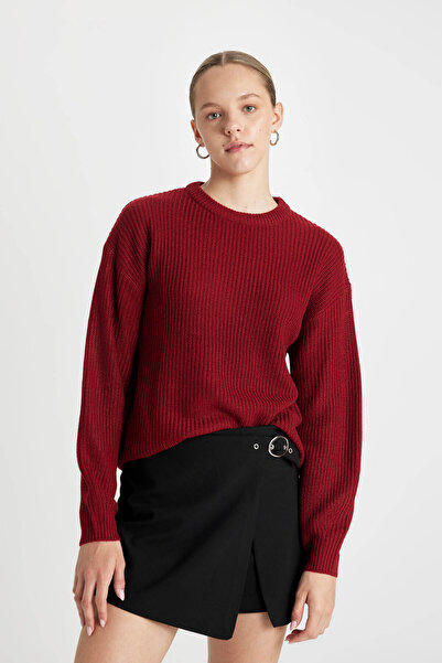 DeFacto Regular Fit Crew Neck Knitwear Sweater