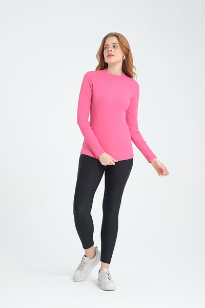 CrazyShopping Γυναικεία μπλούζα με ζιβάγκο καμιζόλα