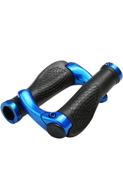 Choice مقبض دراجة بورغندي مانع للانزلاق، غطاء مقبض قابل للقفل، مقبض من سبائك الألومنيوم، تصميم مريح مانع للانزلاق