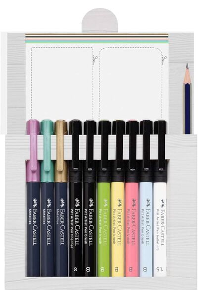 Faber Castell Faber-castell Pitt Artist Pen El Yazısı Seti, 12 Parça 26 71 03