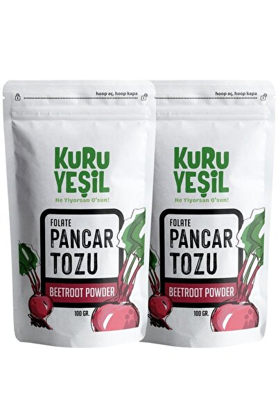 Kuru Yeşil Kırmızı Pancar Tozu - Red Beet Powder - Vegetable Powder - Dried Vegetables - 200 gr