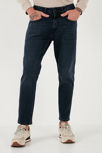 Buratti Мъжки дънки - Еластичен памук, Slim Fit, Нормална талия, Прав крачол, JEANS 5900S07MILANO