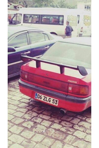 Mazda 323 FS Mazda 323 Sedan Uyumlu Spoiler Boyasız Siyah