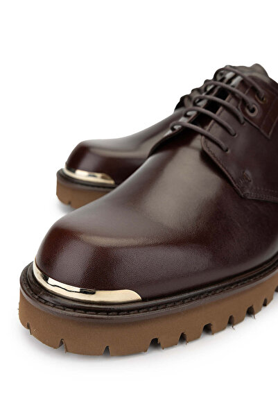 Tamer Tanca Men's Genuine Leather Brown Casual Shoes