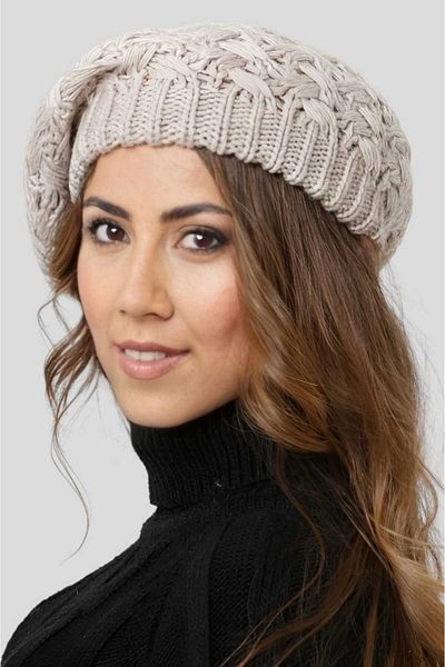 Trenderrs Women's Knitted Knitwear Painter Beret