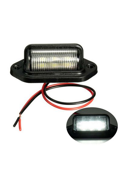Choice 1PC 12-24V Waterproof IP65 License Plate Light Car Truck Trailer Step Lamp License Plate Light Ca...