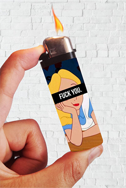 SARANG Çakmak Kül Kedisi Baskılı Full Kaplamalı Gazlı Çakmak