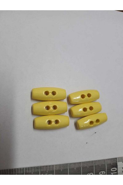 Sena Yün Yellow Baby Shepherd Button - 6 Pieces Quality Set