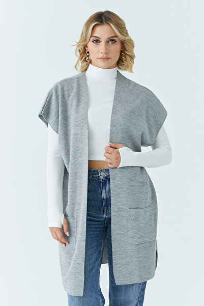 ModaPlaza Women's Short Pocket Vest 4164