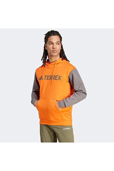 adidas MT L LOGO HD Erkek Turuncu Sweatshirt IX7718
