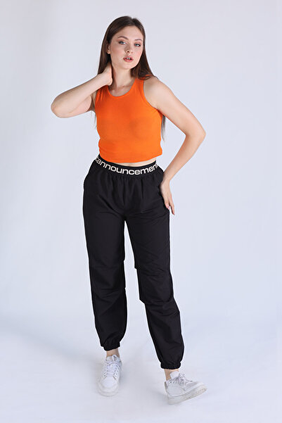 Rays Orange Ribbed Crop Women's Tank Top 1312