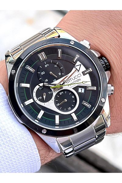 Ferrucci Steel Cord Inner Functions Active 30 Mt Water Resistant Men's Wristwatch Bmf.03217.X1