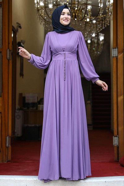 Modaviki Legendary Lilac Evening Dress - ISR722 Model