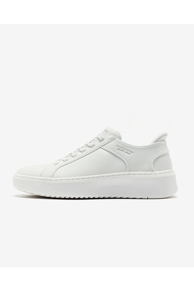 SKECHERS Court Break-Double Vented Herren-Sneaker in Weiß 183177   Wht