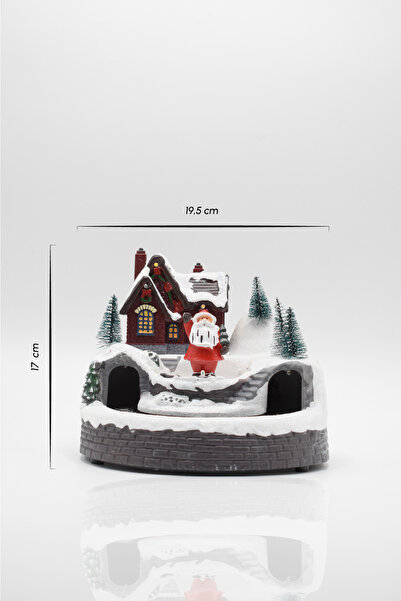 Waldern Premium Collection Dekoratif Işıklı Yılbaşı Süs Tren-Noel Baba