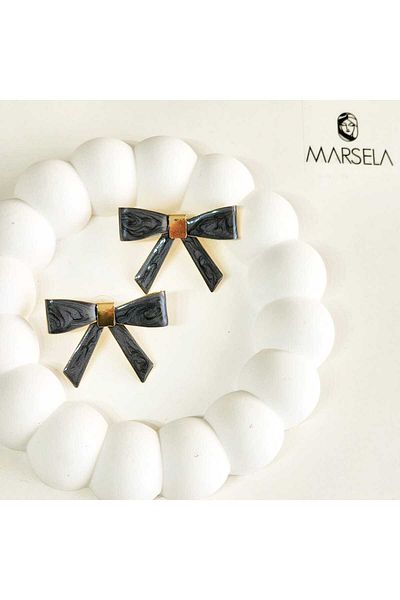 Ebijuteri Bow Figured Earrings