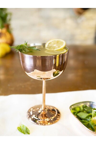 Bakır Concept Copper Wine Glass Set of 2 - Copper Color