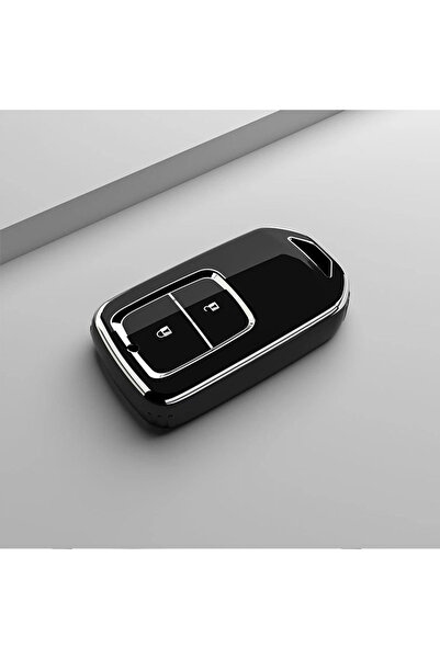 Choice1 غطاء مفتاح سيارة جديد من مادة TPU أسود اللون، بزرين، من هوندا، متوافق...