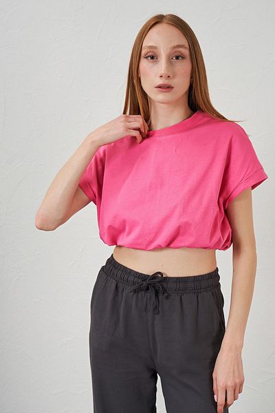 TENA Fustă elastică cu decolteu rotund pentru femei, tricou cu un singur jerseu