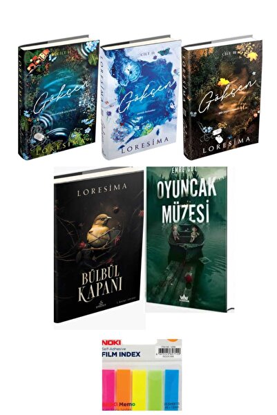 Ephesus Yayınları Bülbül Kapanı VE Gökçen set oyuncak müzesi 5 kitap ciltli s...