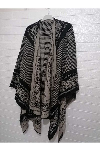 anne moda ankara 1. Ποιοτικό Oversize Long Poncho
