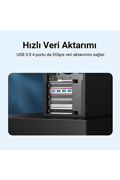 STOREMAX Veggieg Pcı-e Express 4 Portlu Usb 3.0 Hub Çoklayıcı Kart