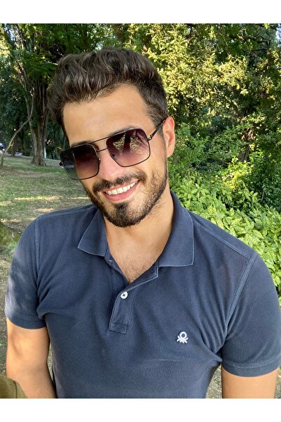 MACERATİ نظارات شمسية بايلوت سوداء للجنسين