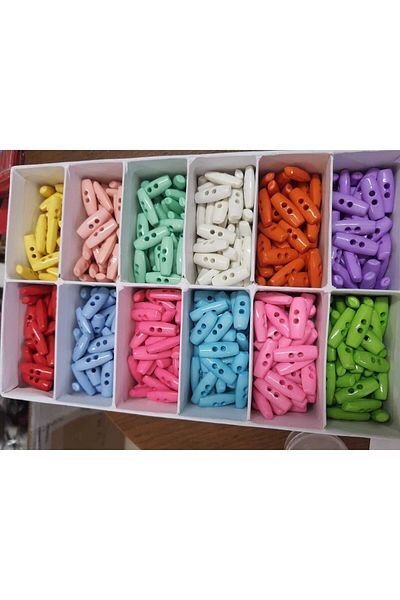 Sena Yün Orange Baby Shepherd Button - 6 Pieces of Good Quality