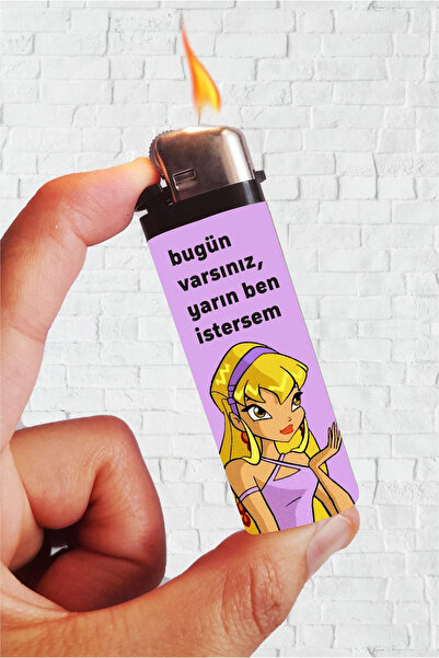 SARANG Bugün Varsınız Baskılı Full Kaplamalı Gazlı Çakmak