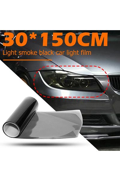 VKTECH 30x150cm Car Light Film Car Smoke Black Tint Headlight Taillight Fog Light Vinyl Film Rear Lamp T...