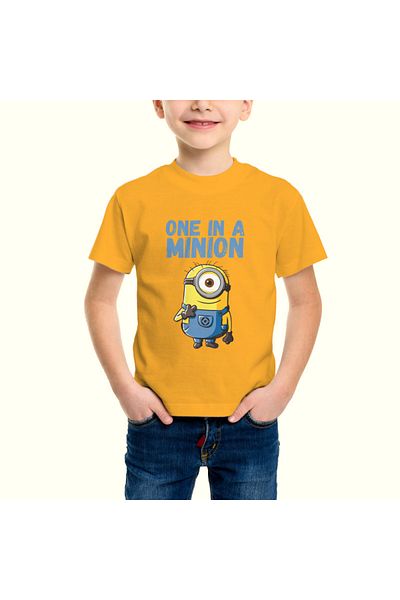 Built By Crazy Tricou unisex pentru copii One In A Minion